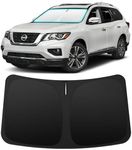 INSAUTO Custom Fit Windshield Sun Shade Accessories for Nissan Pathfinder 2013-2020, Foldable Front Window Sunshade, UV & Heat Reflector, Keeps Interior Cool, Includes Storage Bag