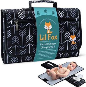 Portable Changing Pad - Waterproof Travel Baby Diaper Changing Pad, Mat Foldable, Wipes Pocket, Gifts