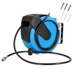 MONZANA® 20 Metre Retractable Air Compressor Hose Reel - 20m Airline for Sand Blasters, Air Compressor Accessories and Tools, Automatic Retractable Hose Reel Wall Mounted