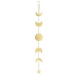 INSHREYS Wall Decorations | Boho Accents Wall Decor | Moon Phases Art | Moon Phase Wall Hanging | Bohemian Decor for Bedroom, Home, Living Room, Apartment or Dorm (24.8 INCH, GOLDEN)