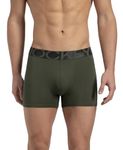 Jockey IC28 Men's Tactel Microfiber Elastane Stretch Solid Trunk with Moisture Move Properties_Thyme_L