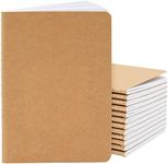 Paper Junkie 12-Pack Kraft Paper Notebooks A6 Size, 4x6 In Writing Journal with 80 Lined Pages, Notebook Set for Students, Writing, Classroom, Travel, Business, Office Supplies