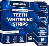 BetterWhite Professional Teeth Whitening Strips 21 Treatments - Enamel Safe - Non-Sensitive Formula - 42 Peroxide-Free Whitening Strips - Dentist Formulated Teeth Whitening Kit + Mouth Opener Included