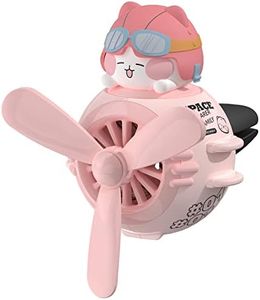 Air Freshener Pilot Cat Cute Car Diffuser Rotating Propeller Cartoon Automotive Air Outlet Fan Creative Car Perfume Decoration Automotive Air Fresheners for Cars