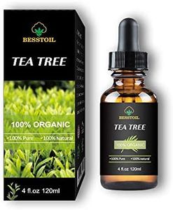 Olio essenziale dell'albero del tè 100% organico puro e non diluito, unghie e capelli per il viso, trattamento per l'acne (120ml)