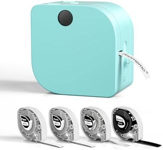 Phomemo Label Maker Machine with Tape, P12 Bluetooth Mini Label Makers Thermal Transfer Ribbon Printer Machine with Multiple Templates for Home, School, Clothes, Gift Wrapping, Office