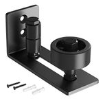 SMARTSTANDARD Sliding Barn Door Floor Guide for Bottom Adjustable Roller - 8 Setup Options for DIYers - Flush Design Bottom Flat Barn Door Floor Guide Stay Roller (Black)