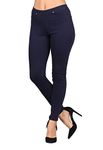 Lildy Women's Denim Jeggings, Stretchable Cotton Blend, Denim, Large-X-Large