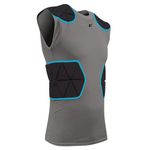 CHAMPRO Men's Tri-Flex Football Padded Sleeveless Compression Shirt