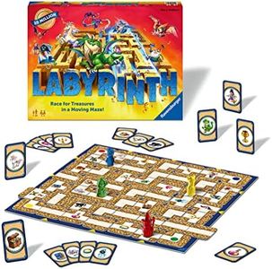 Ravensburger Labyrinth - Moving Maze Family Board Game for Kids and Adults Age 7 and Up - 2 to 4 Players for Boys and Girls