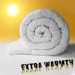 Value Comfort Home Heavy-Weight Extreme Warm 16.5 tog 100% Soft Silky Microfibre Feels Like Down Duvet Quilt King 16.5