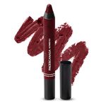 FACES CANADA Ultime Pro Matte Lip Crayon - Midnight Rose (Maroon), 2.8g | 8HR Long Stay | Smooth Creamy Matte Texture | Intense Color in 1 Stroke | Hydrates With Chamomile & Cocoa Butter