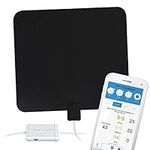 Winegard Flatwave Amped Pro HDTV Indoor Antenna with Bluetooth Signal Meter and Integrated Channel Finder, Up to 60 Mile Range, TH-3000