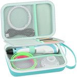 Universal 3D Pen Case Compatible with SCRIB3D P1/Advanced,for MYNT3D Super/Professional,for 3Doodler Start+/Flow/Pro 3D Printer Pens & Filament Refills.Christmas Gift for Kid Teen Crafter- Green Case
