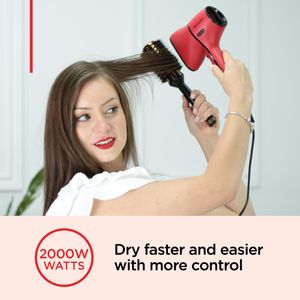 Revlon Airflow Control Compact Hair Dryer – 2000W with Diffuser & Rotating Concentrator
