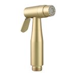 Tecmolog Brushed Gold Handheld Bidet Sprayer Shattaf 2 Spray Modes Stainless Steel Muslim Shower Head for Toilet, WS024AJ2