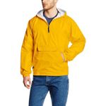 Charles River Apparel Unisex's Wind & Water-Resistant Pullover Rain Jacket (Reg/Ext Sizes) Windbreaker, Yellow, XL