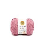 Lion Brand Yarn 215-140 Feels Like Butta Yarn Dusty Pink