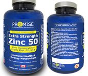 210 tablets Promise 50mg Elemental Zinc from Zinc Citrate, Extra Strength, Immune Health & Energy Metabolism, Made in Canada (210 tabs)