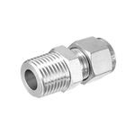 Beduan 304 Stainless Steel Compression Tube Fitting, 12mm Tube OD x 1/2" NPT Male Air Compression Ferrule Fitting (Pack of 1)