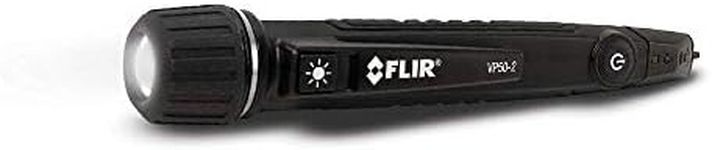 FLIR VP50-2 CAT IV Non-Contact Voltage Detector, Featuring Light, Vibration, and Beeper Feedback Alarms and a Powerful LED Flashlight, Green