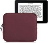 kwmobile Neoprene e-Reader Pouch Size 6,8-7" eReader - Universal eBook Sleeve Case with Zipper - Mulberry