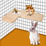 DreamAuro Wood Toy Cage Accessory Platform Ideal for Birds, Hamsters, Mice, Rabbit, Guinea Pig