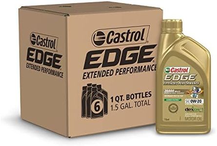 Castrol Edge Extended Performance 0W-20 Advanced Full Synthetic Motor Oil, 1 Quart, Pack of 6