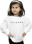 Friends Girls Text Logo Sweatshirt White 9-11 Years