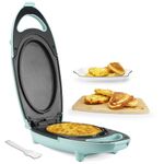 Baker’s Friend Omelette Maker Electric, Frittata Pan, Multicooker For Breakfast, Snacks & Desserts, Double Sided Non Stick Cooking Plates, Kitchen Electrical Appliances, Recipe Included, Aqua, UK Plug