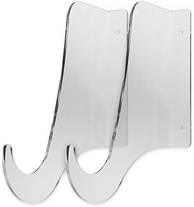 SourceOne Premium Invisible Surfboard Wall Racks - Display, Clear Acrylic