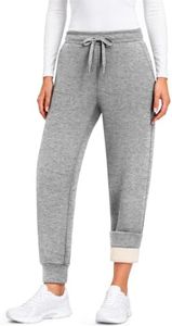 Leapstride Fleece Lined Pants Women Winter Warm Thermal Sweatpants Joggers