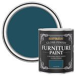 Rust-Oleum Blue Furniture Paint in Gloss Finish - Commodore Blue 750ml