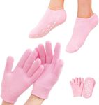 BELLOX Spa Gel Socks and Gloves Winter Care For Girls And Womens | Moisturizing Silicon Gel Combo For Hands Feet | Full Hand/Heel/Feet Protector Silicone Ultra-Soft | Repair Dry Cracked Skin (1 Pair)