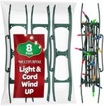 SEWANTA Christmas Lights Storage Holder [Set of 8] All-Purpose light cord wind up - Holiday Light Storage - Christmas light organizer For Extensions cords, garland, Beads.