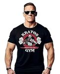 Nexgen Clothing Kratos Gym Funny Gym T-Shirt for Men & Women - TV, Movie, Game & Anime Themed Workout Training Top - Perfect for Fitness and Pop Culture Fans Black