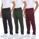 DARESAY Dry-Fit Sweatpants for Men - Track Pants Men - Stretchable Workout Clothes - Comfy and Soft Moisture Wicking (3-Pack)