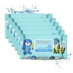 Kiddicare Water Baby Wipes, Soft Cleansing Baby Wipes, Wet Wipes, Premium Baby Wipes, Wipes for Baby's, Extra Soft & Tick, Gentle Baby Wipes, No Alcohol, Travel Pack, 432 Wipes (Pack of 6)