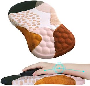 iCasso Mouse Pad with Wrist Rest, Ergonomic Mouse Pad,13x8 inch Pain Relief Keyboard Wrist Rest, Comfortable Memory Foam Mousepad with Non-Slip PU Base Mouse Pads for Desk Computer Home Office