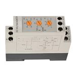 Overvoltage Undervoltage Protector Voltage Monitoring Relay, Overvoltage Cutoff Low Voltage Cutoff 24v Guide Rail Overvoltage Undervoltage Protector DC Relay(DC48V)(DC24V)