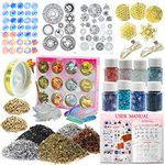 musykrafties Resin Art Pyramid Making Supplies Pack of 36 Kits Energy Generator Symbol, Mineral Stone, Metal, Wires, Filler, LED and More