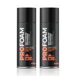 Profoam Oven, Grill & Barbecue Cleaner. Heavy Duty Oven Cleaner & Degreaser. Removes Baked On Food and Burnt In Grease Fast. (400ml) Foam Spray. Made In The UK. (PACK OF TWO)