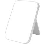 OSDUE 19.85 * 13.3cm Makeup Mirror, Foldable Desktop Vanity Mirror Portable Rectangular Makeup Travel Mirror with Stand, Desktop Vanity Mirror for Office Desk,Vanity Table, Travel, Camping