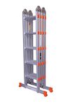 Prime Amaze 20 feet (20 steps) Multipurpose Foldable Aluminium Ladder | with scaffolding plates & platform | Made in India | Ladder for Home & Outdoor use