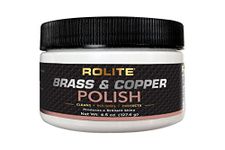 Rolite Brass & Copper Polish (4.5oz) Instant Polishing & Tarnish Removal on Railings, Elevators, Fixtures, Hotels, Cruise Ships, Office Buildings - RBCP45z