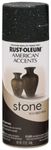 Rust-Oleum 7991830 American Accents Stone Effect Textured Spray Paint (Black Granite - 340 Grams)