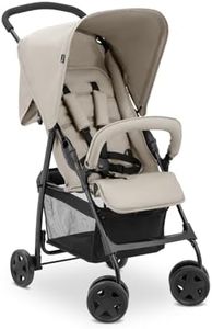 hauck Poussette Compacte Citadine Sport - Ultra Légère Seulement 5,9 kg, Pliable et Inclinable, Jusqu'à 15 kg, Capote Pare-Soleil, Grand Panier 3 kg, Beige