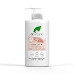 Dr Organic Skin Calm Probiotic Cream Cleanser, For Redness, Dry, Sensitive & Irritable Skin, Gentle Cleansing, Dermatologically Tested, Vegan, Cruelty Free, Paraben & SLS Free, Certified Organic,150ml