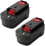 KINGTIANLE 4.5Ah NI-MH Replacement Black and Decker 18V Battery Compatible with HPB18 HPB18-OPE 244760-00 A1718 FS18FL FSB18 Firestorm Black Decker 18V Battery 2pack