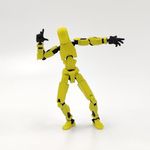 Dummy 13 Action Figure Robot | Fully Articulated Robot Toy | 3D Printed (5.5inches) (Yellow Armour)